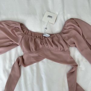 NWT Mauve Crop Top Hello Molly
